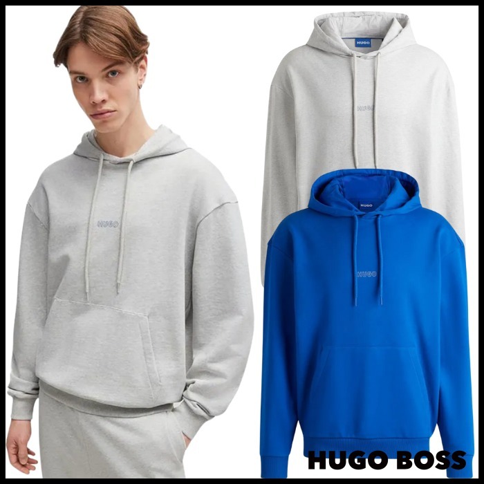 【関税込】HUGOBOSS ヒューゴボス HUGO Nilopel BLUE パーカー