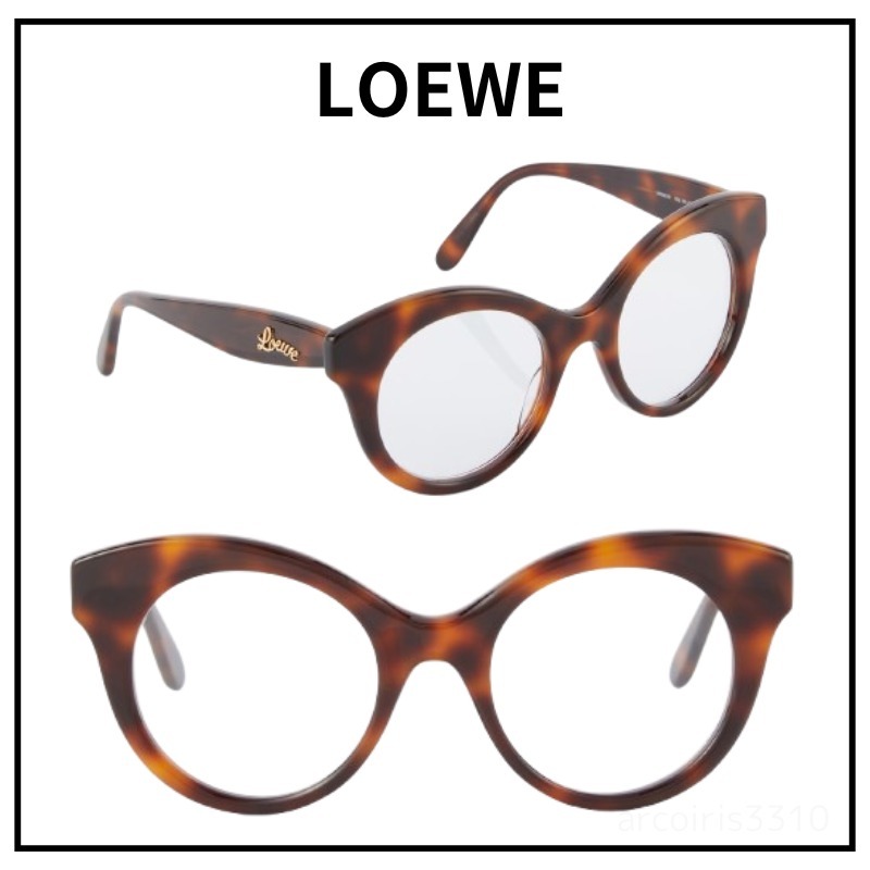 【LOEWE】Curvy round glasses