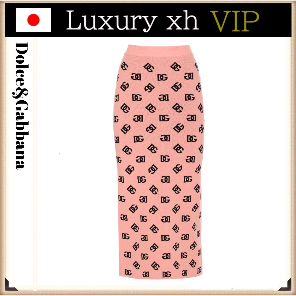 ★25SS Dolce&Gabbana DG LOGO JACQUARD MIDI ペンシル スカート