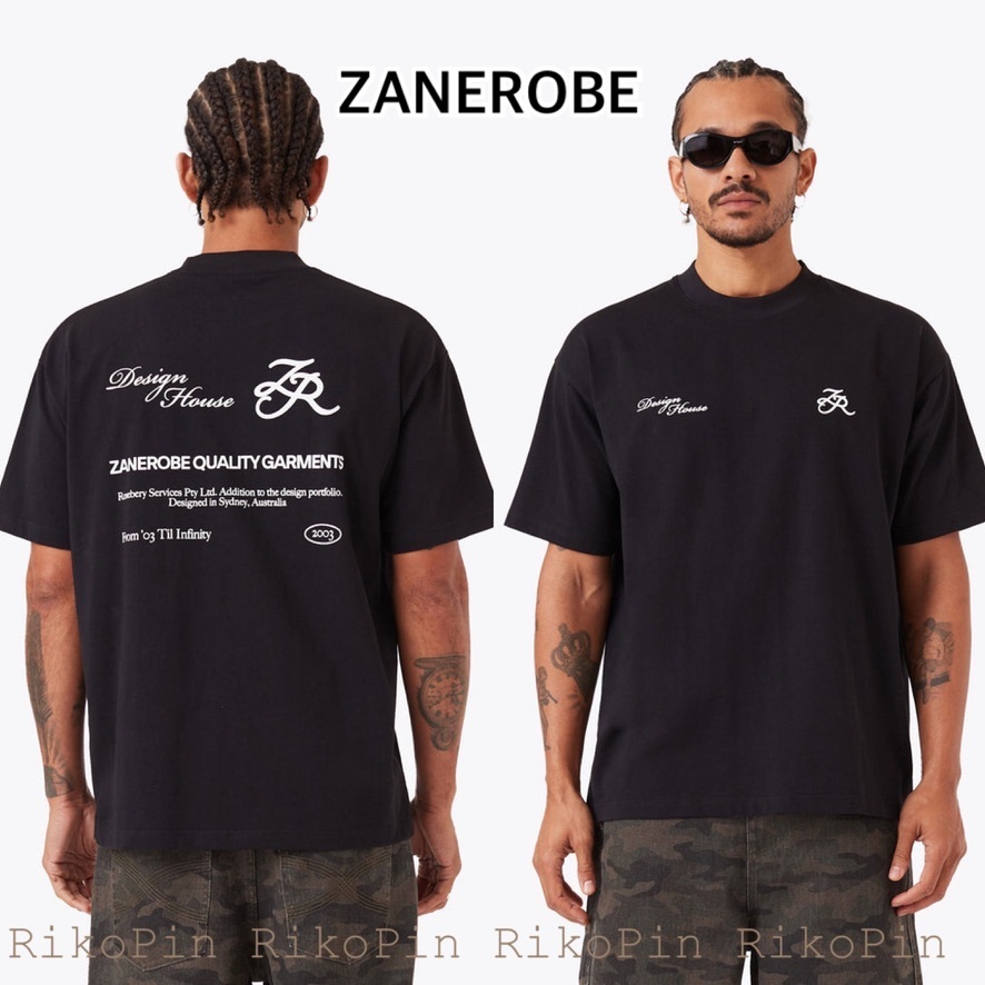 ZANEROBE】Design House Box Tee/ボックスTシャツ ロゴ