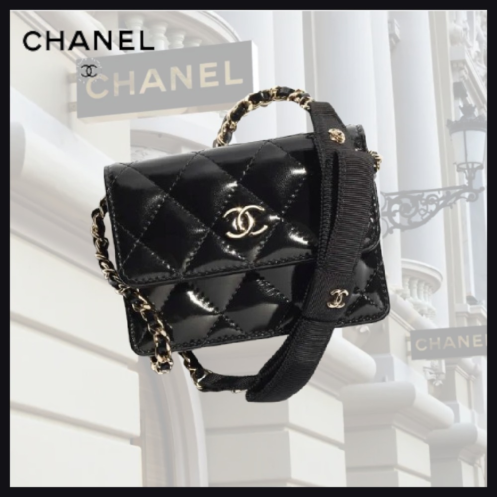 【持ち手がパールで上品エレガント】CHANEL ミニバッグ org.jpg