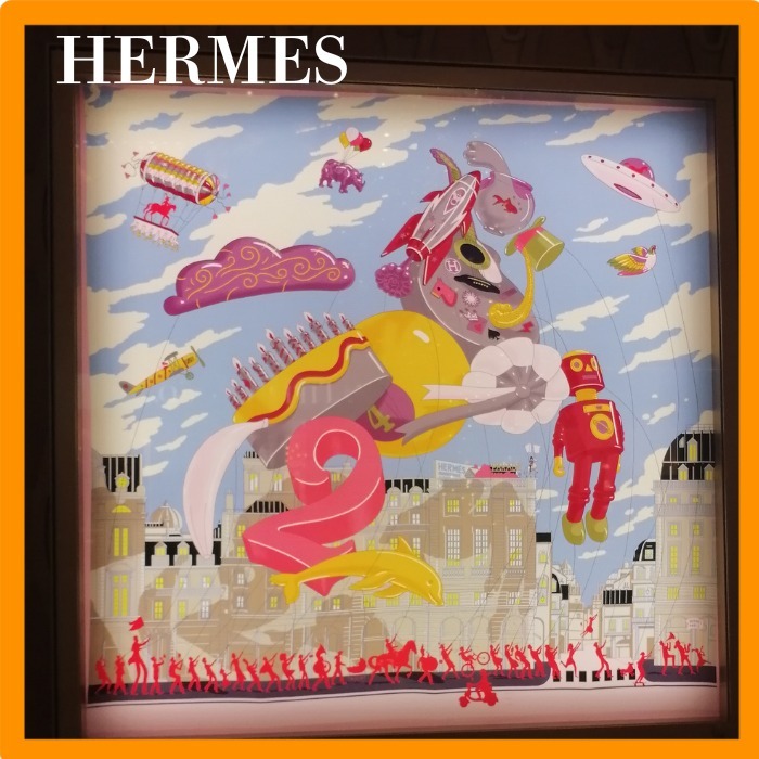HERMES スカーフ カレ90 ロイヤル [エルメス・パラード]