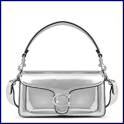 COACH】タビー ショルダーバッグ 20 シルバー メタリック