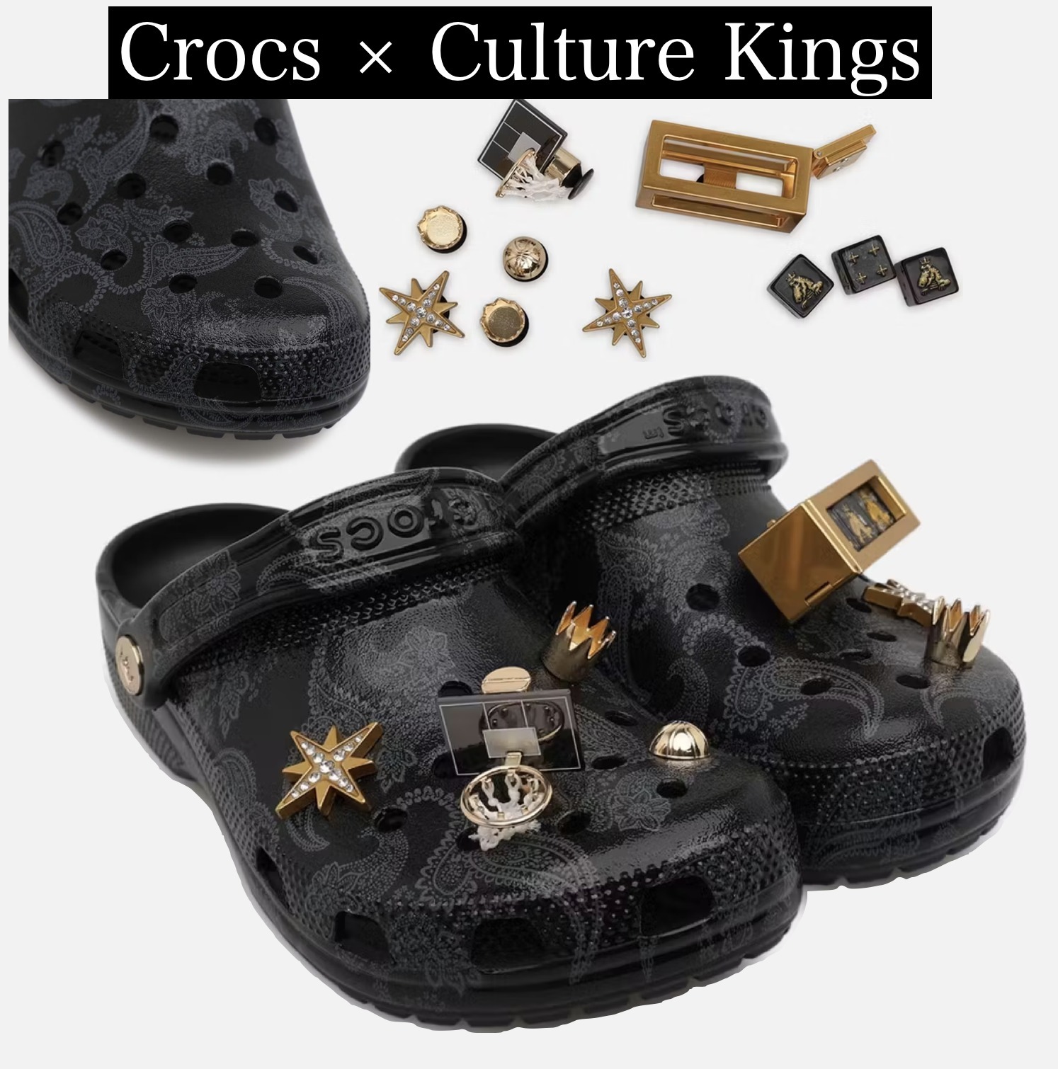 【CROCS】Culture Kings Classic Clog ペイズリー柄 限定コラボ