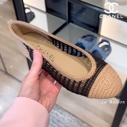 メッシュ CHANEL(シャネル) バレエシューズ(レディース) - 海外