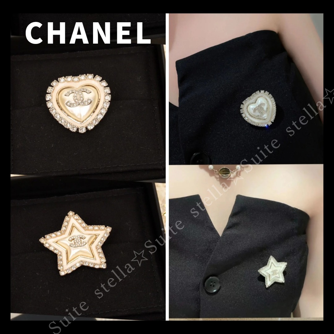国内発送【CHANEL】パールブローチ★限定☆CCロゴブローチ