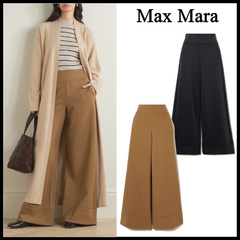 【Max Mara】Fagiani テクニカル ジャージー フレアパンツ