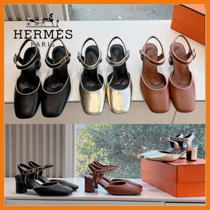 【大好評★】HERMES レディース サンダル ブラック HERMES エルメス エズ サンダル レディース39 ブラック カーフ
