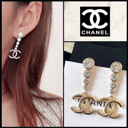 上品な輝き♪【 CHANEL 】シャネル CCマーク ピアス 24B