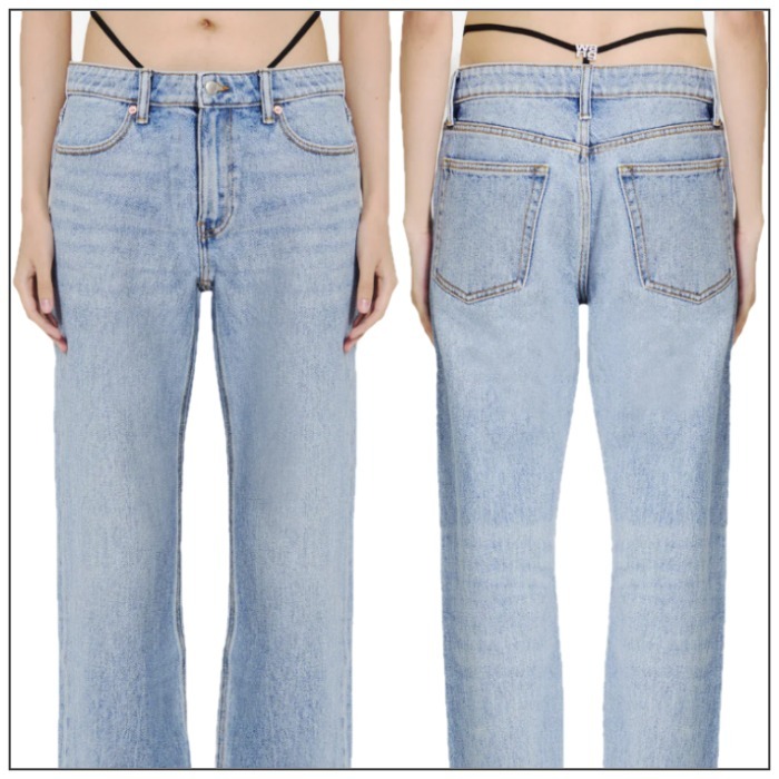 【ALEXANDER WANG】Jeans with pre-styled thong /デニム パンツ