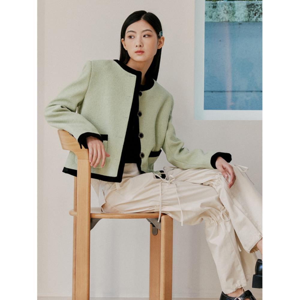 ★LANG&LU★ MONICA Tweed Jacket(Monica)_MINT