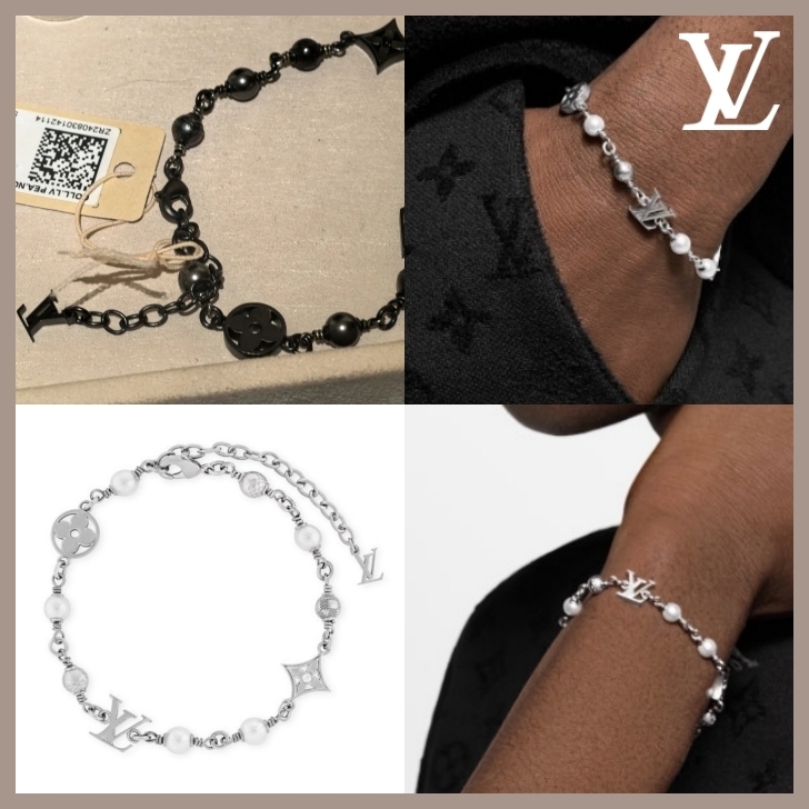 【LVイニシャル】Louis Vuitton パールブレスレット