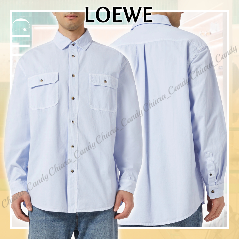 【25SS NEW】LOEWE_men / コットン リラックスフィットシャツ