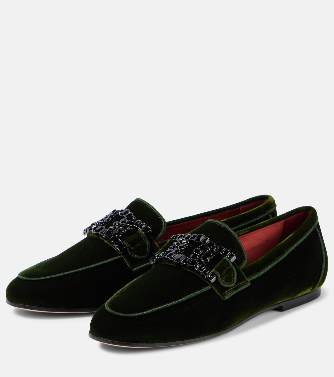 24AW new/TOD'S ケイト装飾ベルベットローファー Loafer Navy 希少・限定】TOD'S Kate 装飾 ベルベット ローファー 2色