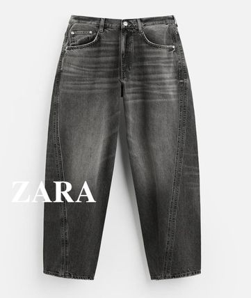 グレー（灰色）系 M ZARA(ザラ) デニム・ジーパン(メンズ