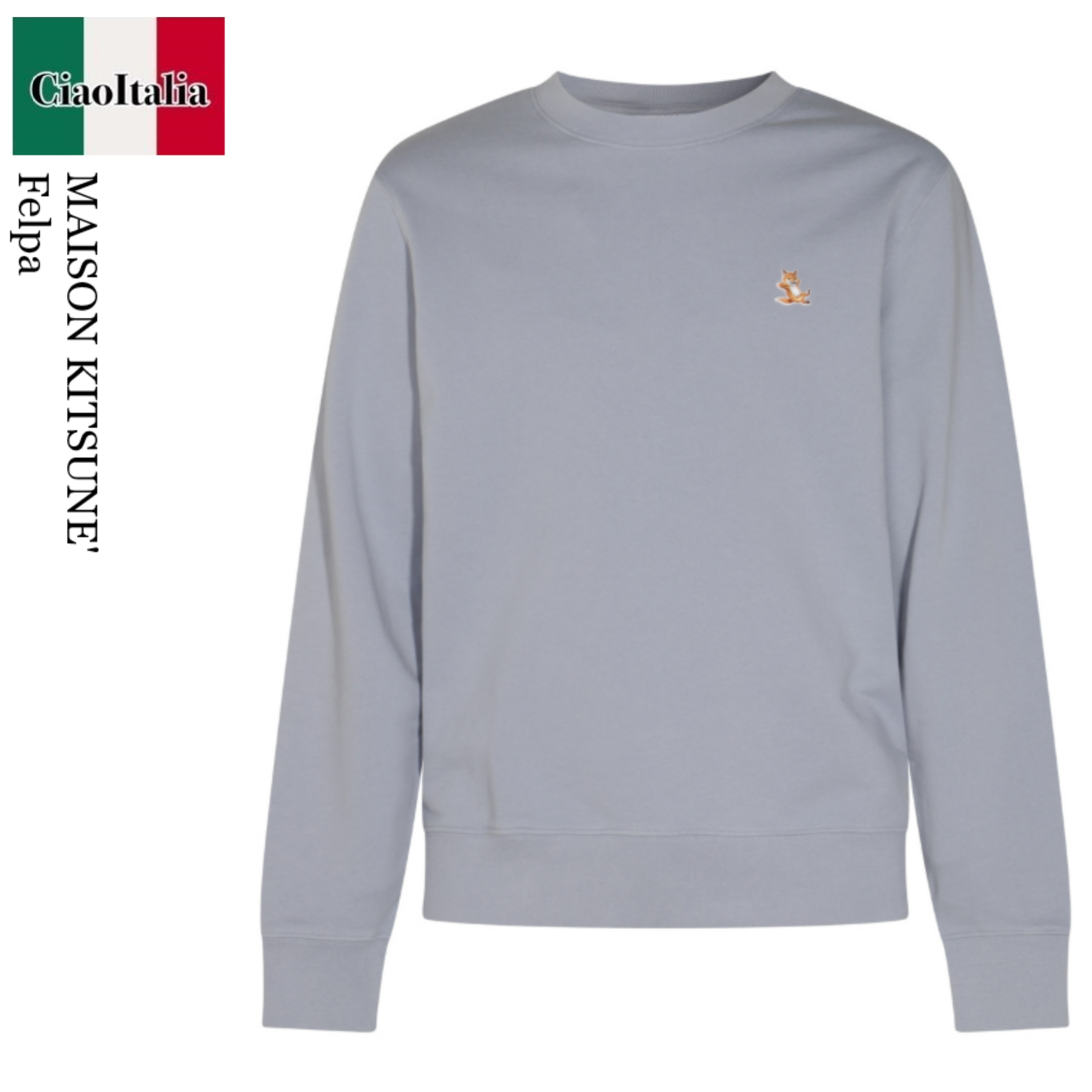 スウェット・トレーナー Maison Kitsune' Felpa Chillax Fox In Cotone