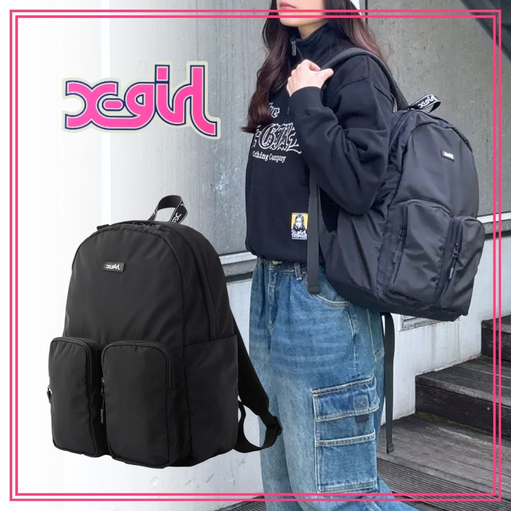 大人気 X-girl LOGO JACQUARD TAPE BACKPACK 様々なシーンに◎