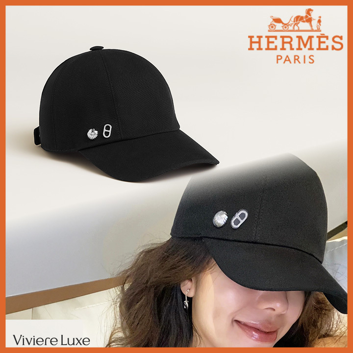 *高級感漂うモダンな逸品* HERMES セレナ シーシェル キャップ