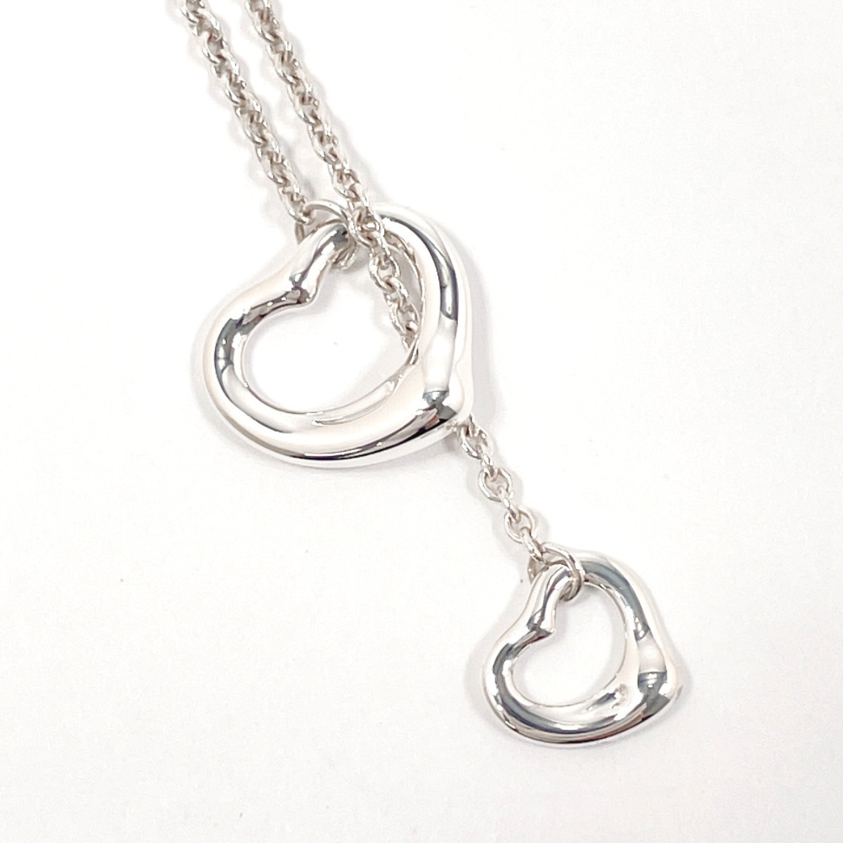 TIFFANY&Co. ダブル オープンハート ラリアット ネックレス