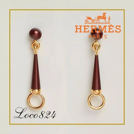 【お洒落な印象に】HERMES☆ピアス Heritage Equestre Etrier PM HERMES】華やかな場にも☆ピアス Heritage Equestre Etrier PM
