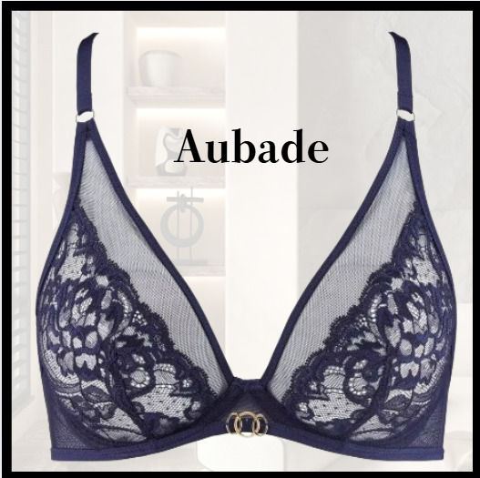 Aubade FeelingMyself トライアングルワイヤーブラジャーA. blue