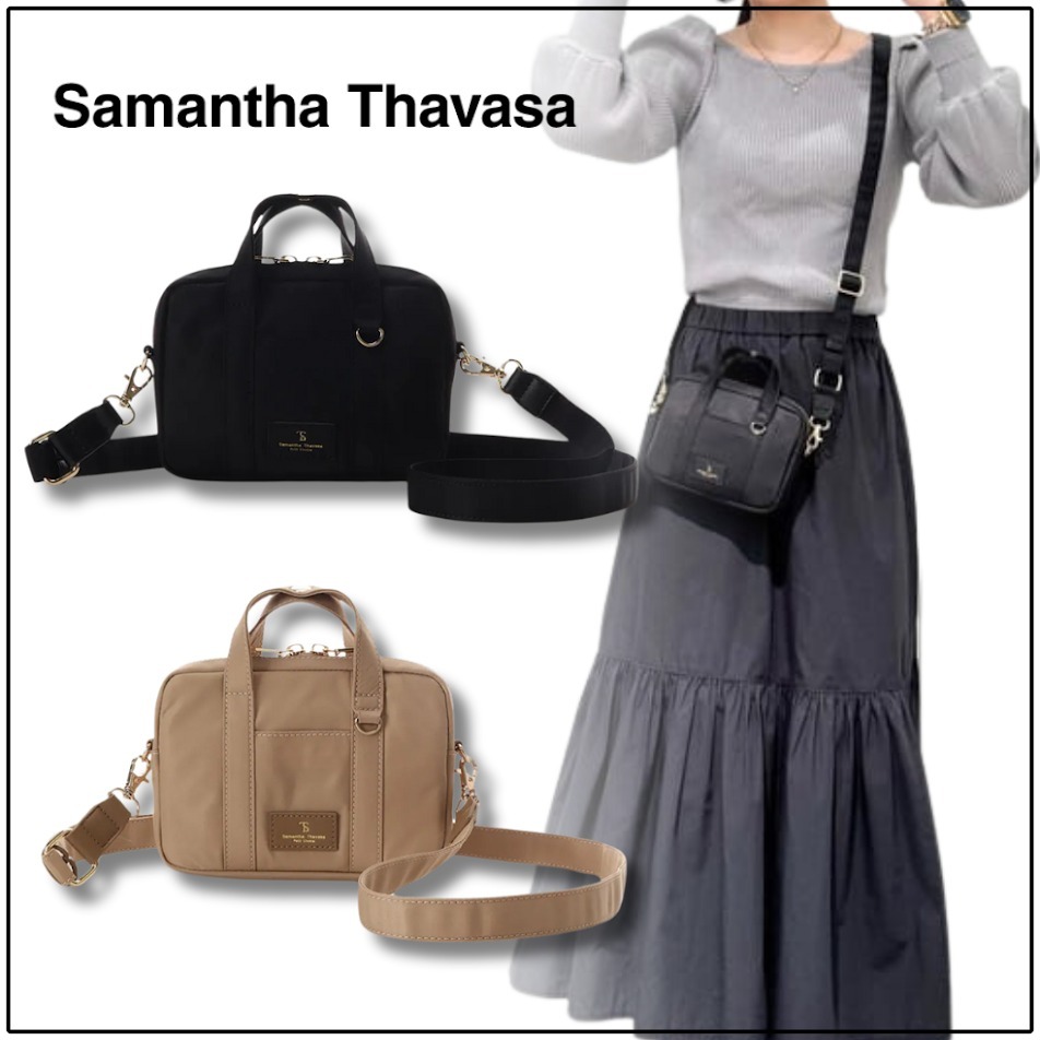 国内買付【Samantha Thavasa】可愛いナイロン スマホ ショルダー
