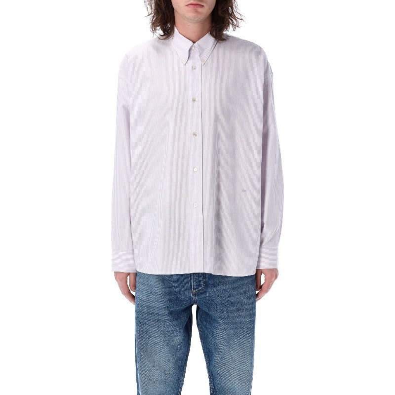 Tシャツ・カットソー STUDIO NICHOLSON LONG SLEEVE SHIRT (RUSKINSNM1152D LILAC)