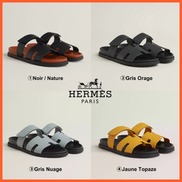 【シンプルで快適】HERMES テクニカルサンダル カーフスキン