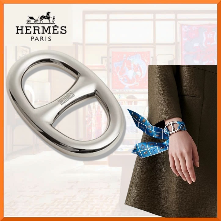 使い方いろいろ♪【HERMES】 Chaine d'ancre scarf 90 リング