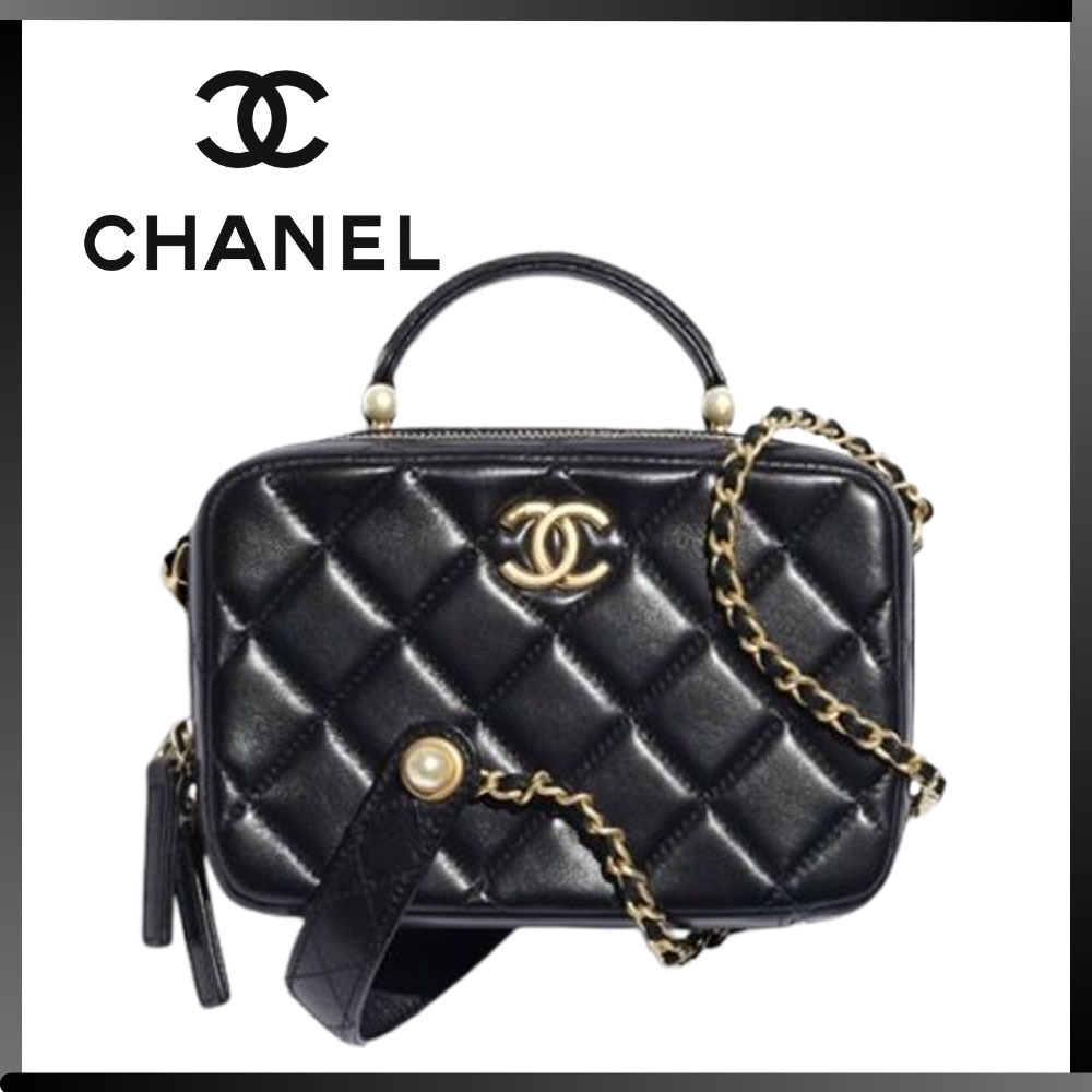 【25P！パールが上品♪】CHANEL バニティーケース マトラッセ