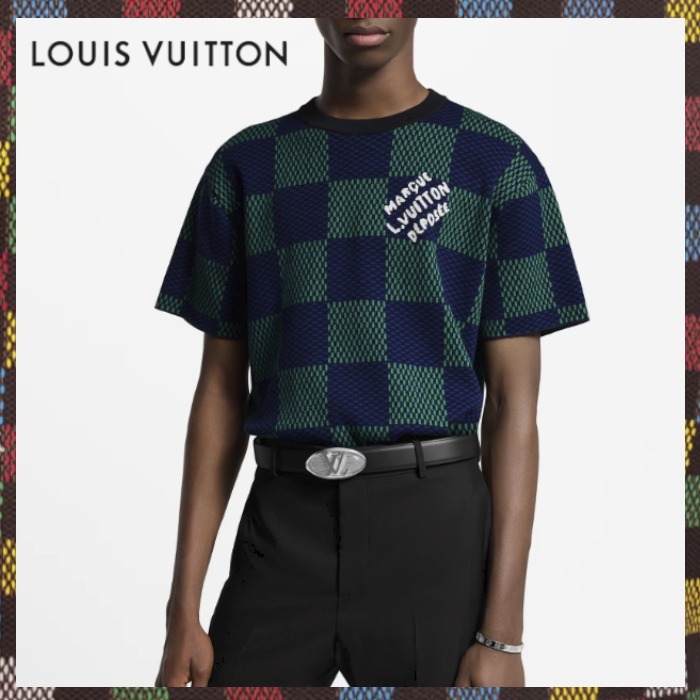 Louis Vuitton《ダミエ コットンクルーネック》半袖 DHL 直営店