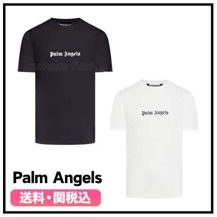 ★Palm Angels★ Slim Fit T-Shirt ロゴ 半袖Tシャツ 送関込