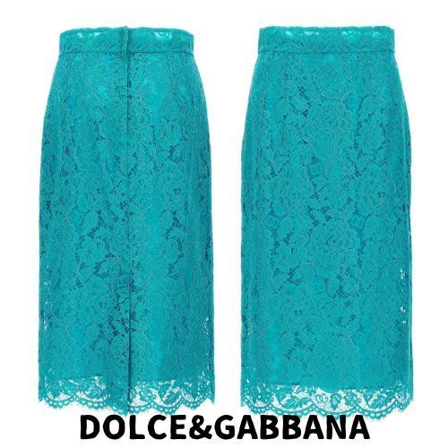 【DOLCE&GABBANA】ハイウエスト レース スカート