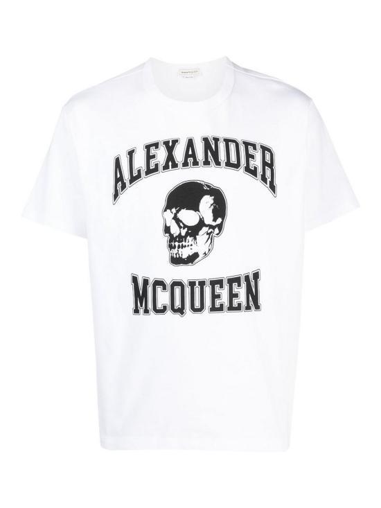 Tシャツ・カットソー ALEXANDER MCQUEEN Men T Shirts 759442QVZ290910 White