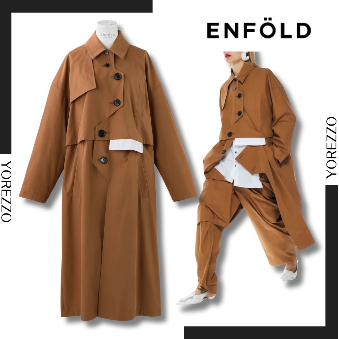 エンフォルド TWO-WAY TRENCH COAT ベージュ