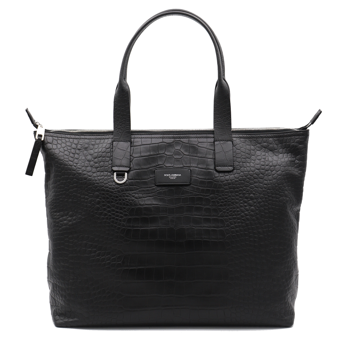 【SALE】MEDIUM CROCODILE-PRINT CALFSKIN SHOPPER