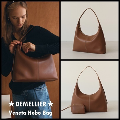 ★DEMELLIER★ Veneta Hobo Bag Medium_ TAN BROWN
