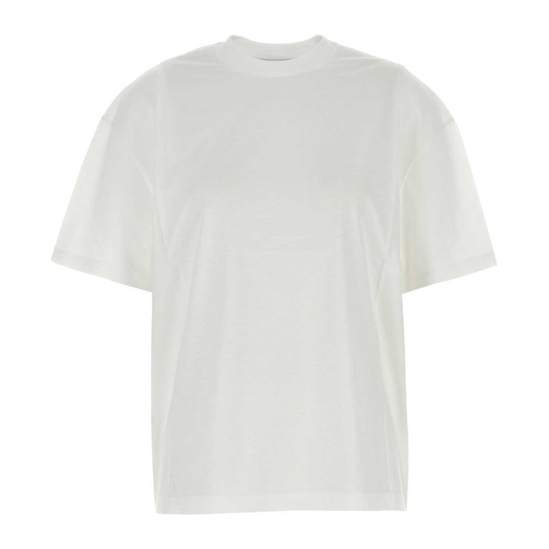Tシャツ・カットソー PRADA FW25 White cotton t-shirt (3556BSOOO11CD F0009)