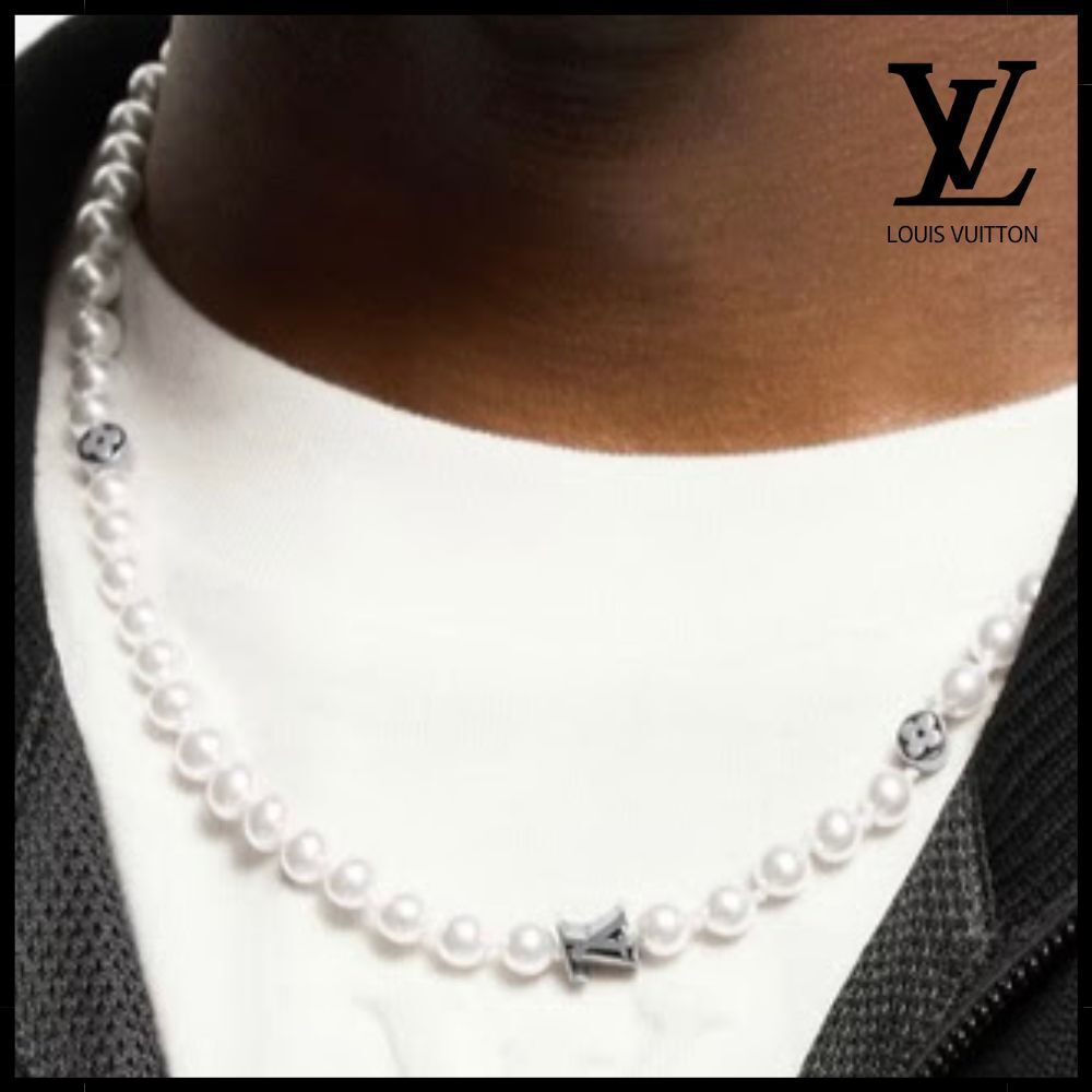 【大人お洒落♪】Louis Vuitton ネックレス・モノグラム パール