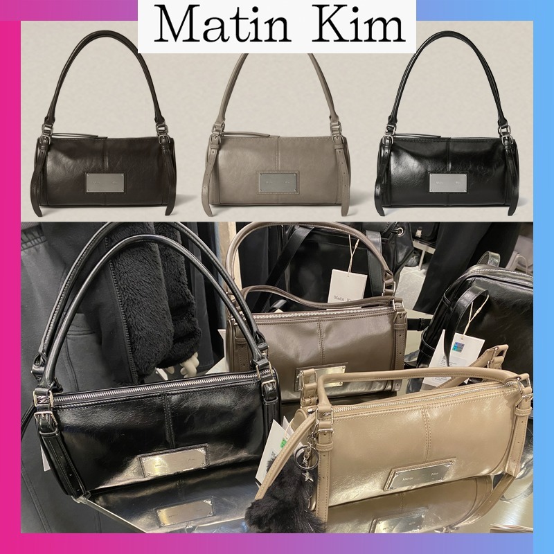 MATIN KIM】 BUCKLE STRAP SHOULDER BAG ショルダーバッグ 3色
