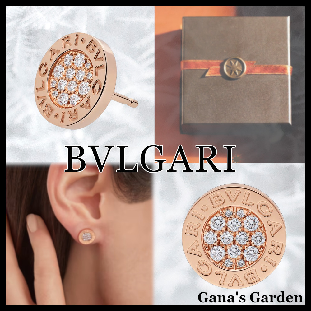 気品【BVLGARI】ブルガリ シングルピアス ダイア １８K 片耳用