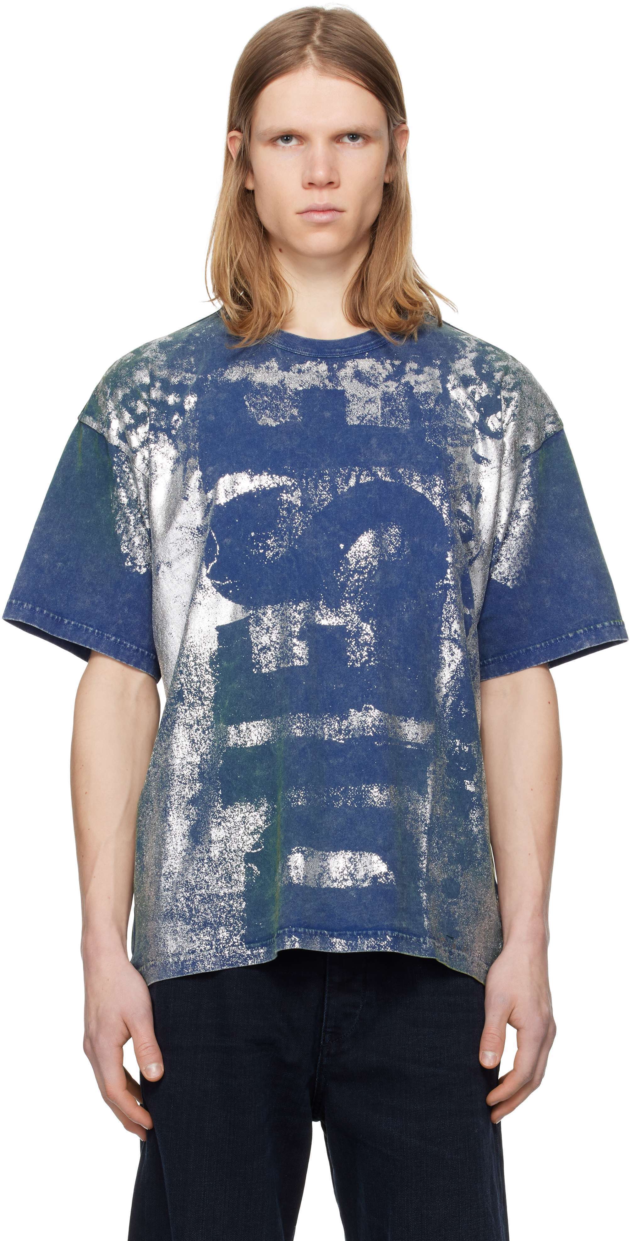 【関税込み】Diesel ブルー T-Boxt-R2 Tシャツ