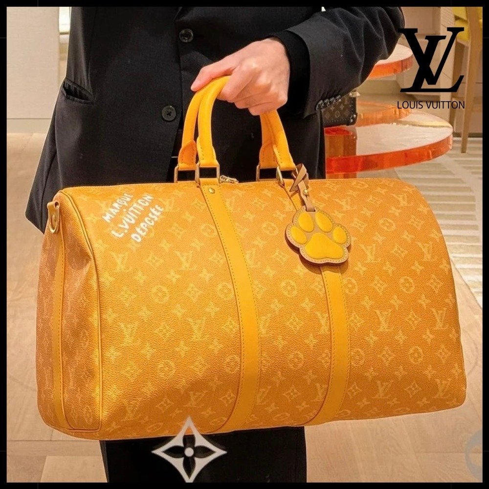 【旅行バッグに♪】Louis Vuitton キーポル バンドリエール 45