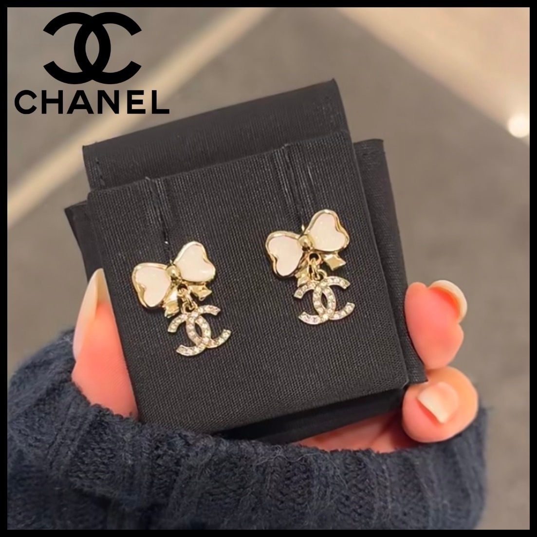 人気大割引 バイカラーが可愛い】CHANEL☆ピアス☆耳元お洒落が決まる アクセサリー