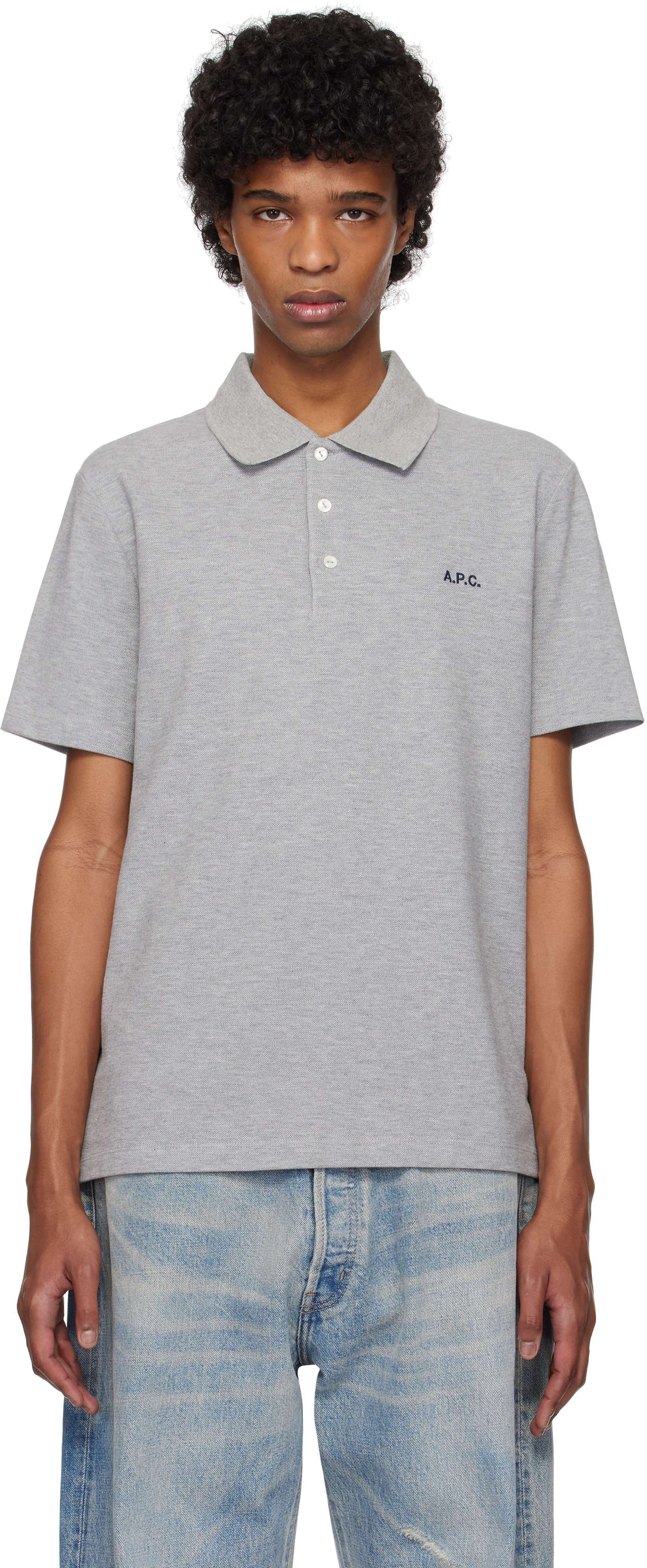 【関税込み】A.P.C. グレー Standard ポロシャツ