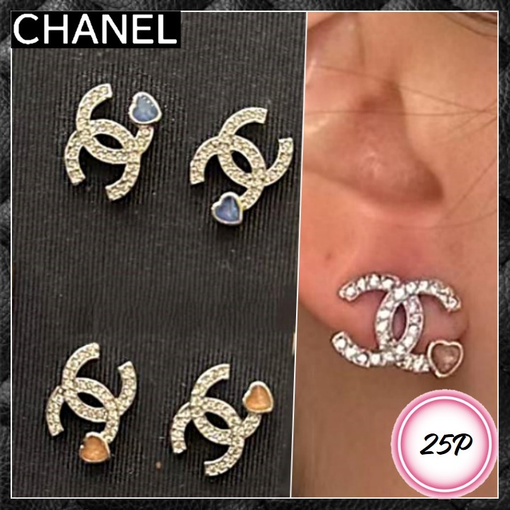 ☆小さいハートが可愛い CCマーク☆ CHANEL ピアス シルバー