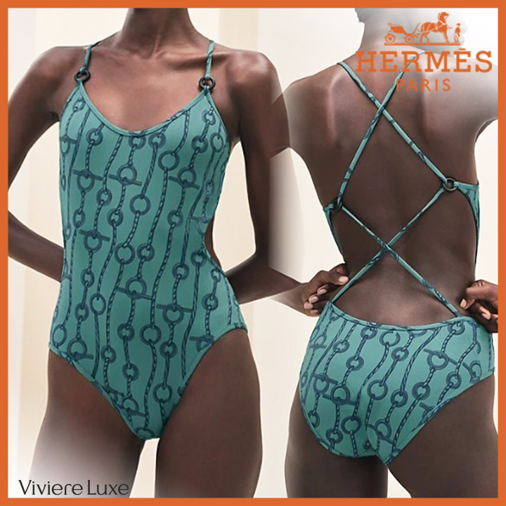 *個性とラグジュアリー* HERMES Artistic Figure スイムウェア