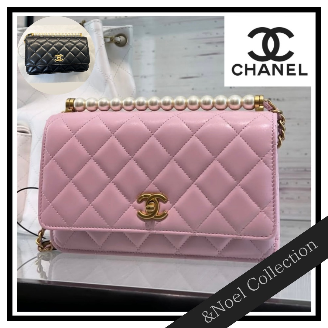 【パール使いが美しい♡】CHANEL チェーンウォレット