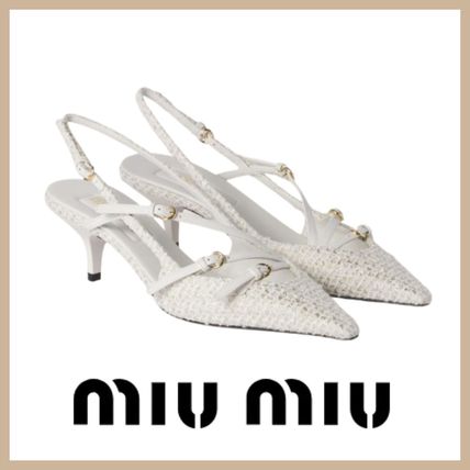 ブランド直営店ラッピングOK MiuMiu(ミュウミュウ) パンプス