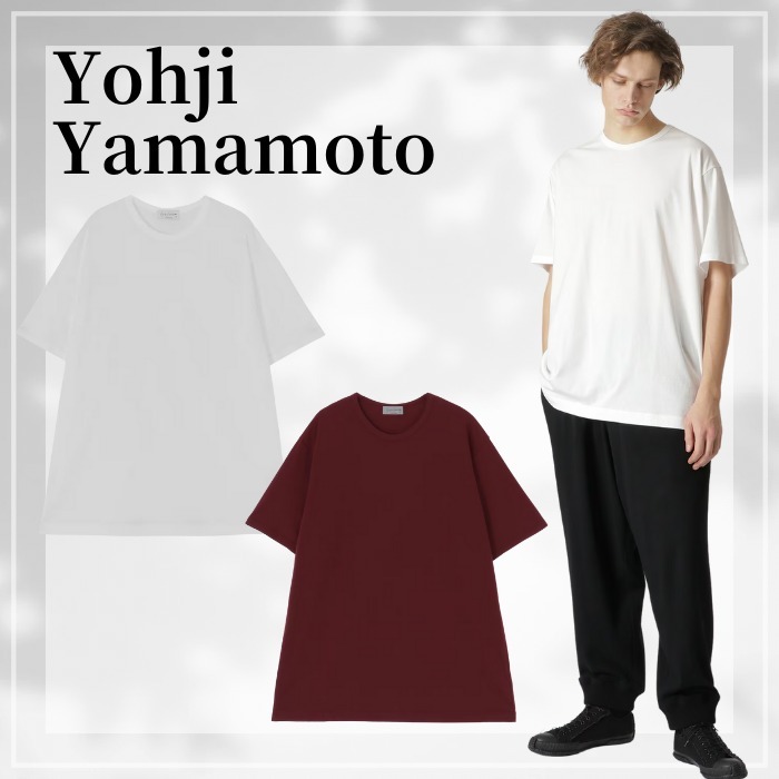 Yohji Yamamoto ULTIMA COTTON ROUND NECK TEE 羽毛 シリコン